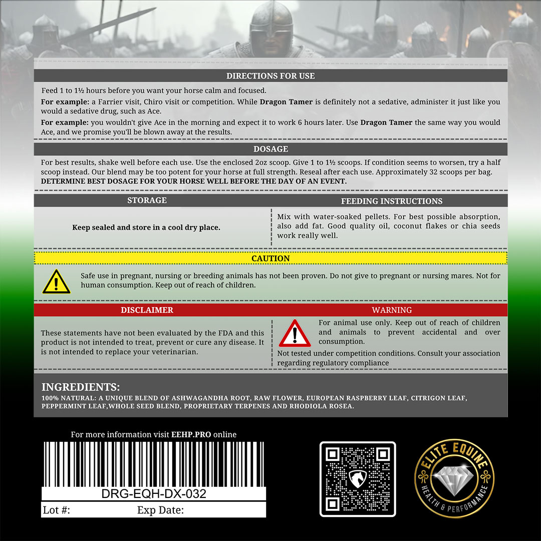 DragonX back label