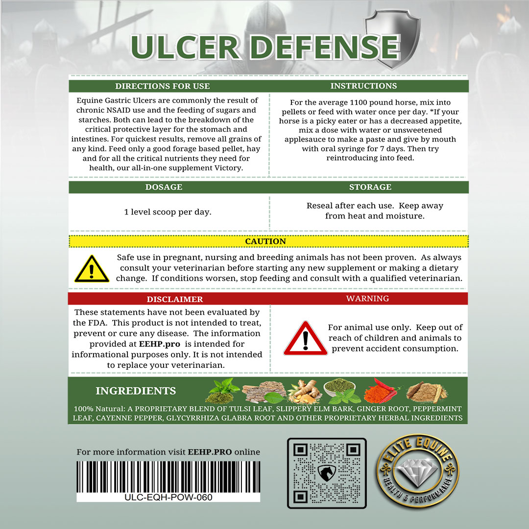 Ulcer Defense Emergency — back label